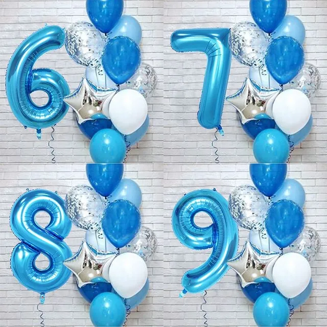 Party balloon set in multiple colours, birthday and anniversary balloons