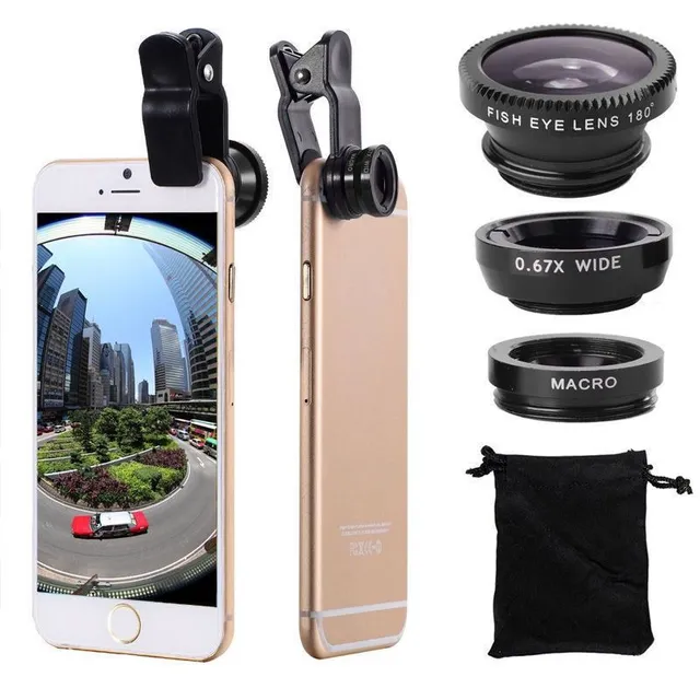 Wide-angle lens for mobile phone camera - more colours