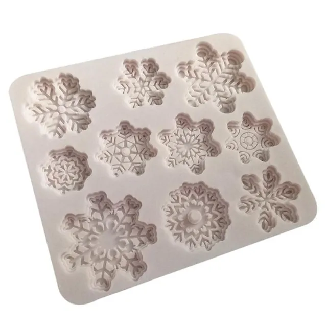 Silicone mould snowflakes