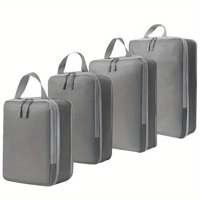 4pc Compression Luggage Organizers, Lightweight and warehouse bags Dacron for clothing, linen and shoes