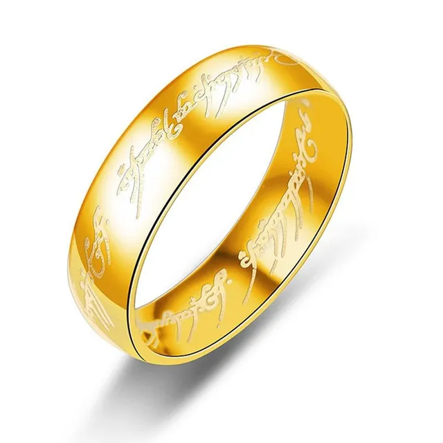 Unisex prsten s nápisem z Pána prstenů