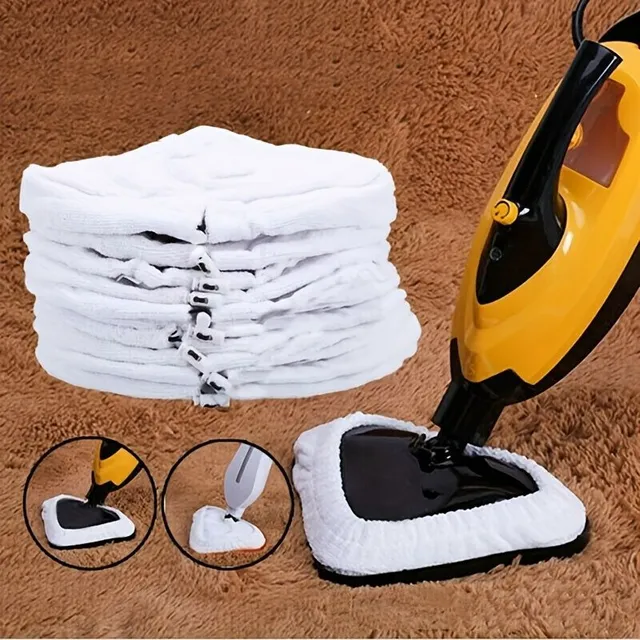 Parní mop Home Clean: 6 opakovaně použitelných čisticích podložek z mikrovlákna