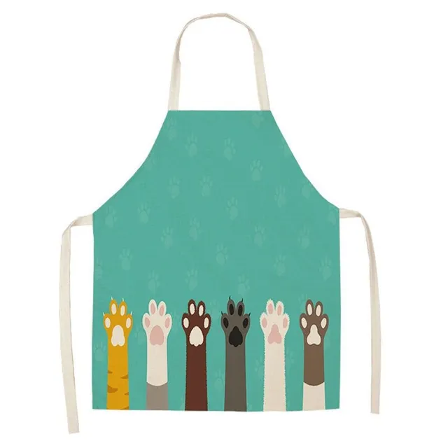 Stylish kitchen apron with cat motif Mini Me