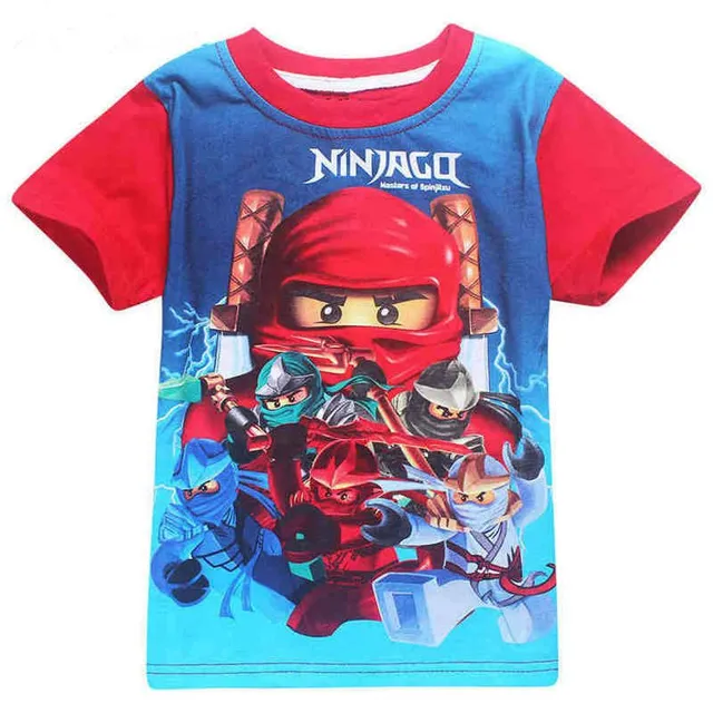 Tricou de vară distractiv pentru băieți Ninjago
