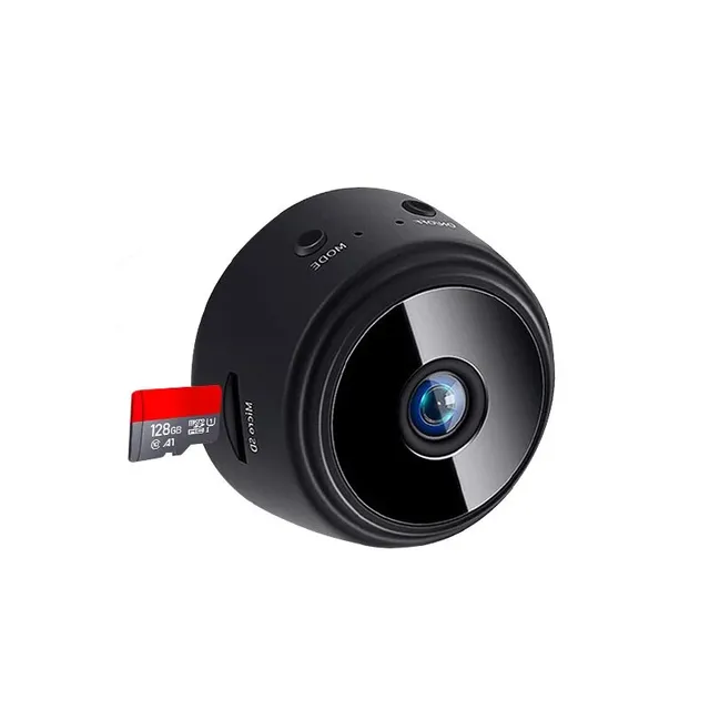 Mini WiFi kamera HD 720/1080p s nočním viděním a mikrofonem pro chytrou domácnost