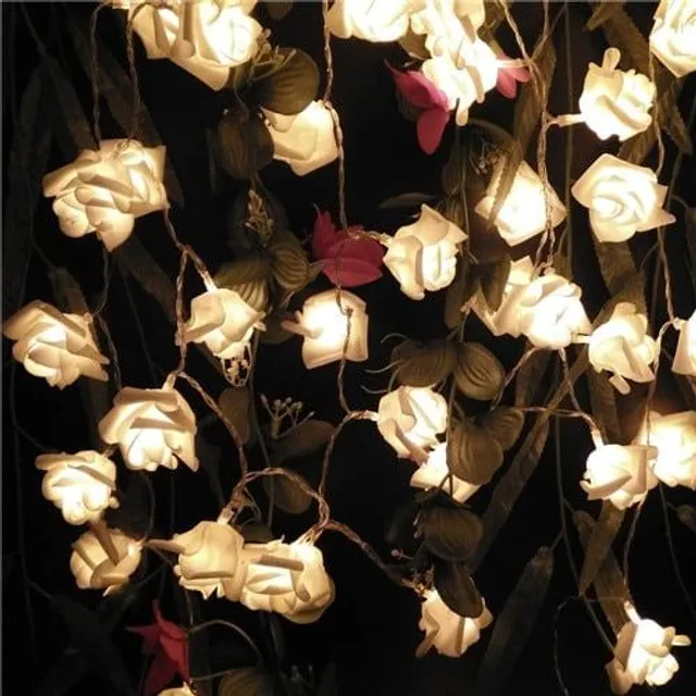 Light LED chain Roses © 1.5 m