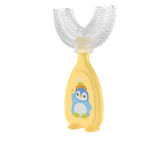 U-shaped silicone toothbrush for children's teeth and gums