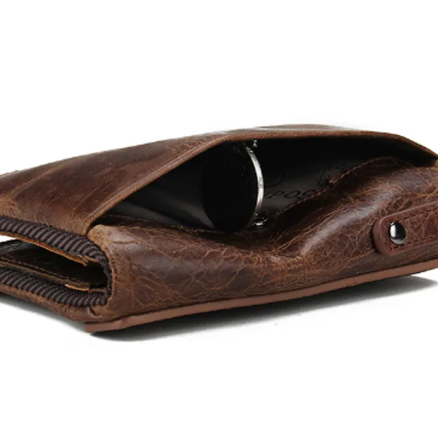 Men's wallet in beautiful design - Brown