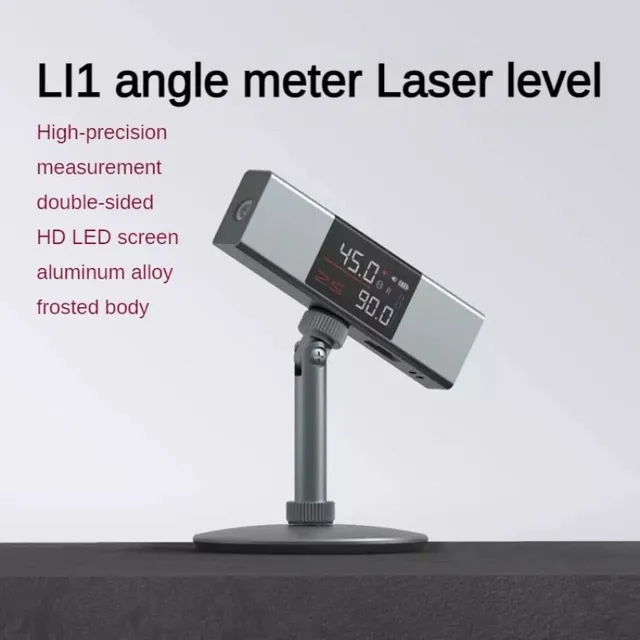 L1 Laserová vodováha Úhlomer Nástroj na meranie odliatkov