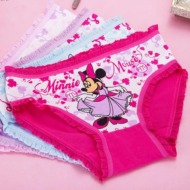 Lány alsónemű Minnie Mouse, Hello Kitty 4 db