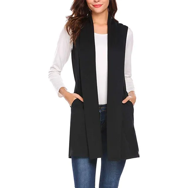 Women's casual spring long vest Jodi