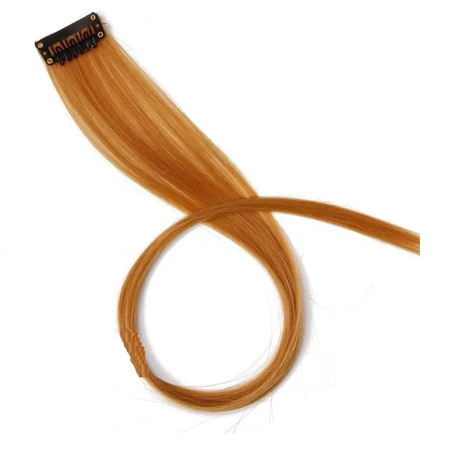 Clip in wig 50 cm G3011 svetle-hneda