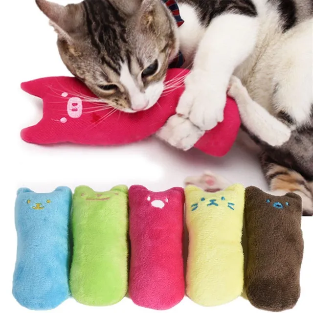 Jucărie de pluș pentru pisici umplută cu catnip