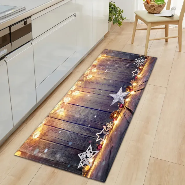 Cute carpet for Christmas season - Rectangular carpet with anti-slip surface for bedroom