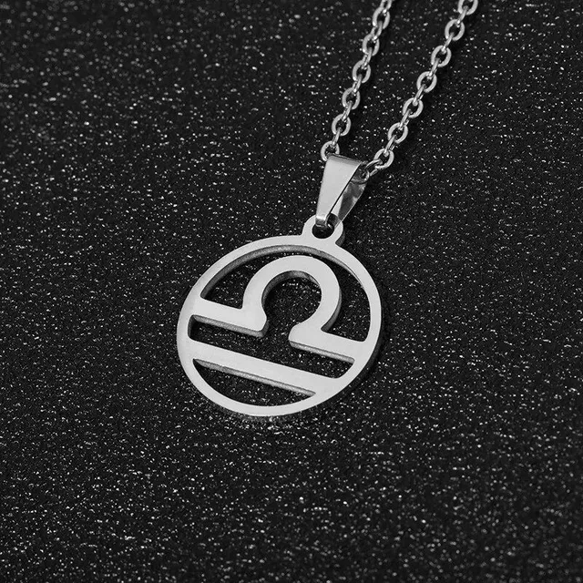 Beautiful stainless steel necklace with pendant in shapes Zodiac sign