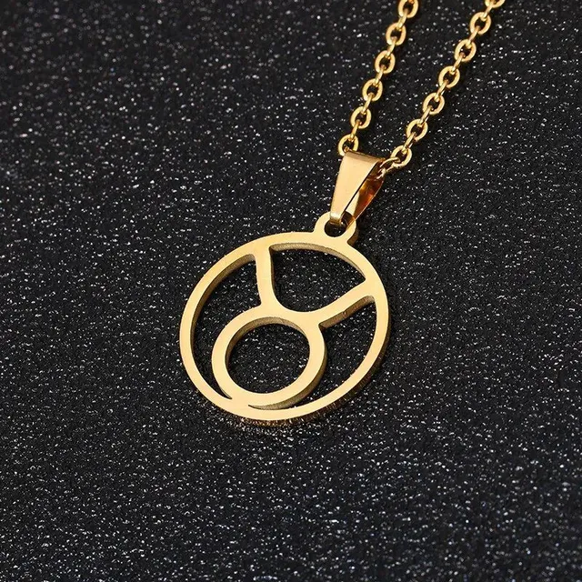 Beautiful stainless steel necklace with pendant in shapes Zodiac sign