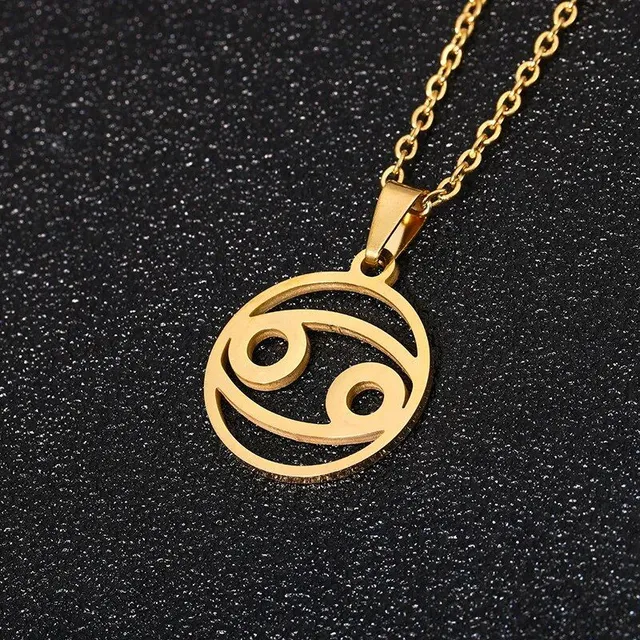 Beautiful stainless steel necklace with pendant in shapes Zodiac sign