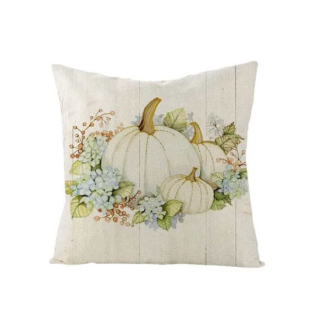 Decorative pillowcase with autumn harvest printing