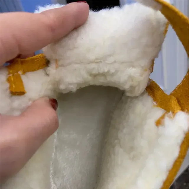 Bottes d'hiver pour filles avec doublure en peluche et semelle souple