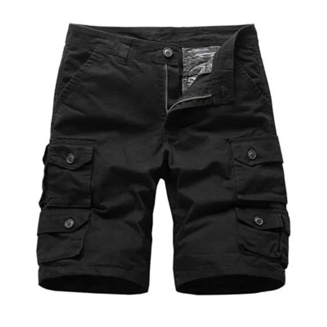 Men's sports cargo shorts - Comfortable cotton shorts for leisure and fitness