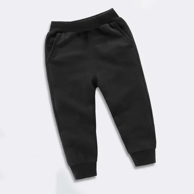 Boys casual comfortable fixed active sweatpants with elastic waist breathable sports pants for children