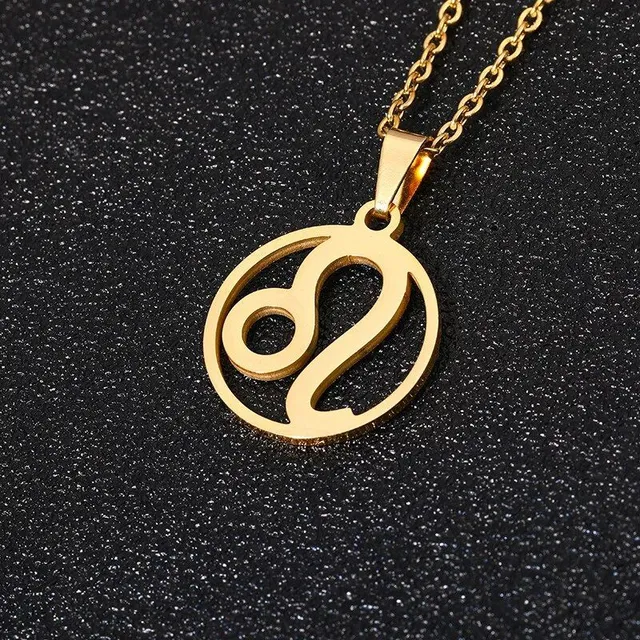 Beautiful stainless steel necklace with pendant in shapes Zodiac sign