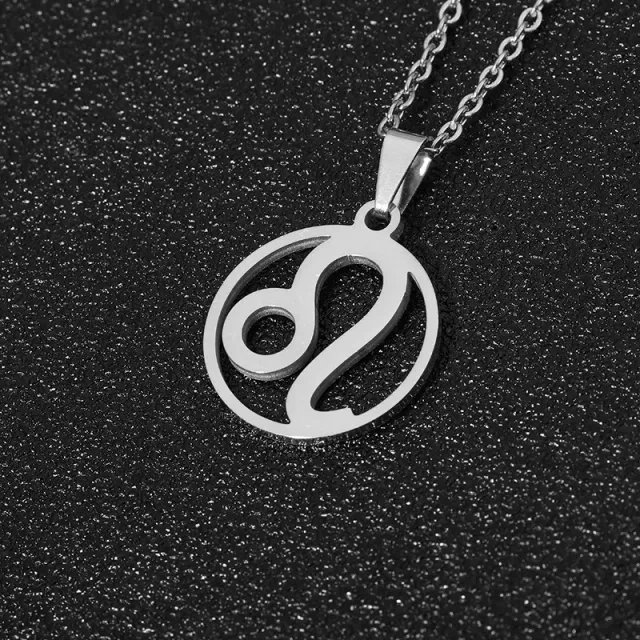 Beautiful stainless steel necklace with pendant in shapes Zodiac sign