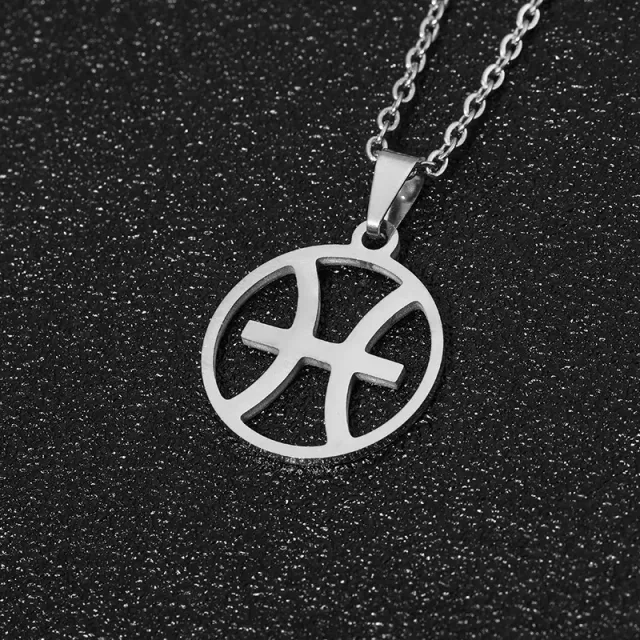 Beautiful stainless steel necklace with pendant in shapes Zodiac sign