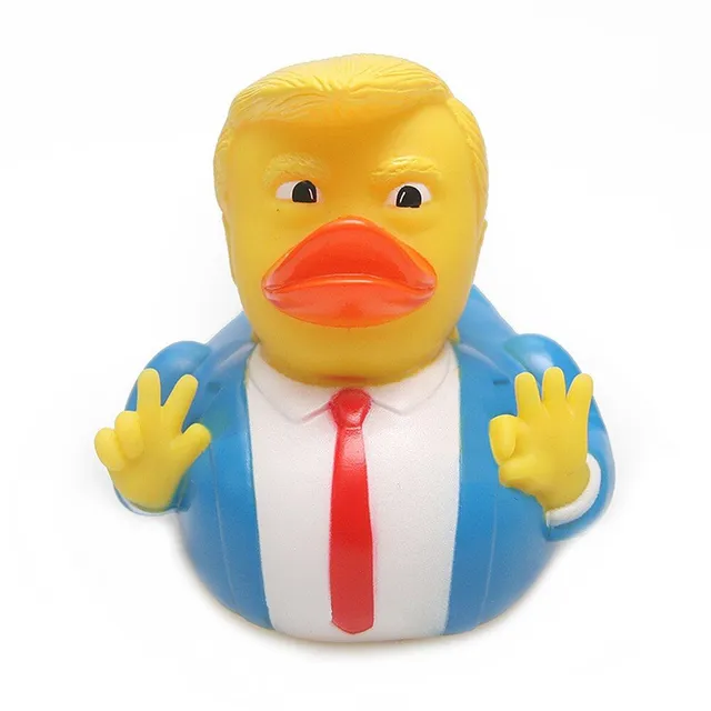 Jucărie nouă de apă Rață de baie Jucărie plutitoare pentru copii Rață desenată Trump Rață de baie Jucărie pentru bebeluși