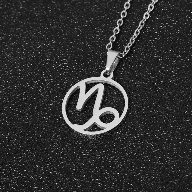 Beautiful stainless steel necklace with pendant in shapes Zodiac sign