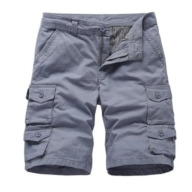 Men's sports cargo shorts - Comfortable cotton shorts for leisure and fitness