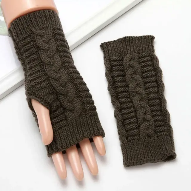 Moderní návleky na ruce - pletený hřejivý materiál, více barevných variant