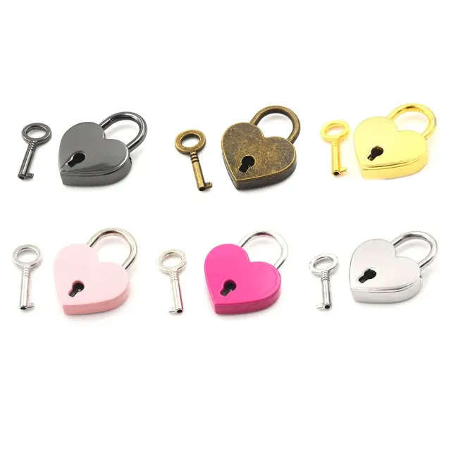 Small lock in heart shape for luggage, luggage and backpacks