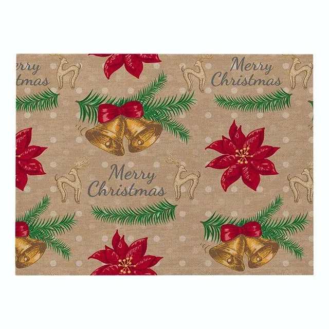 Merry Christmas coasters Santa Claus, Robin and Los with motifs