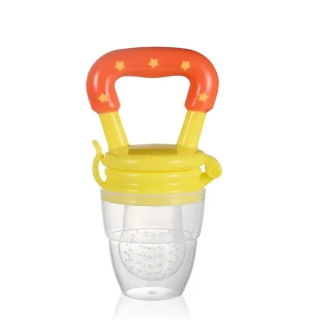 Silicone fruit and vegetable dispenser for children