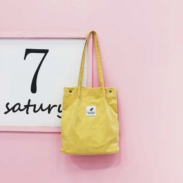 Modern one-colour original canvas bag for shopping or events - various colours