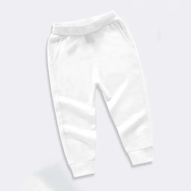 Boys casual comfortable fixed active sweatpants with elastic waist breathable sports pants for children