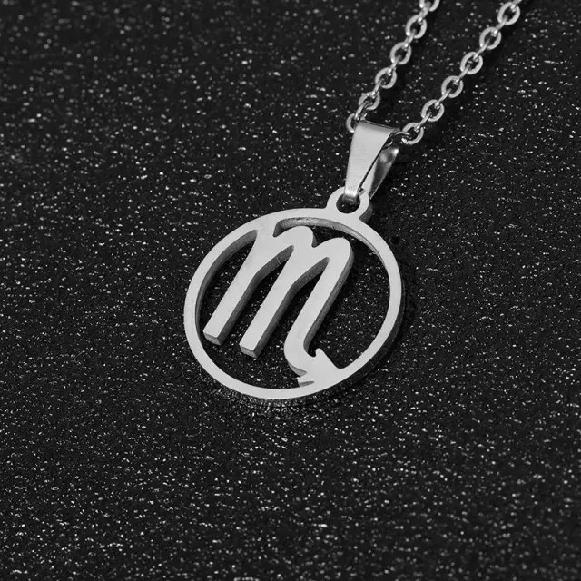 Beautiful stainless steel necklace with pendant in shapes Zodiac sign