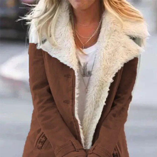 Women's stylish jacket with Valera fur