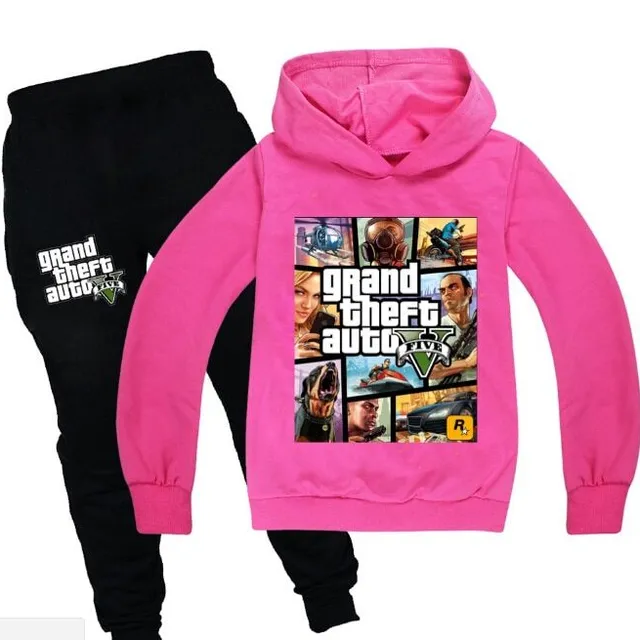 Children's training suits cool with GTA 5 prints