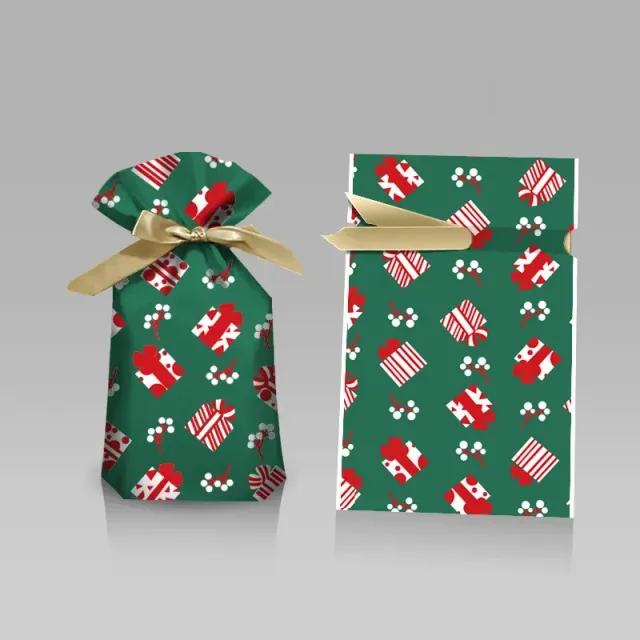 Vianočné darčekové tašky na vianočné cukríky alebo iné malé darčeky