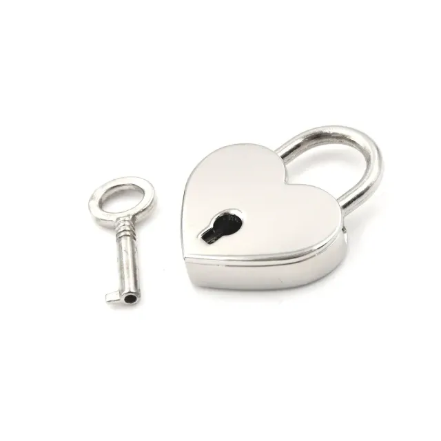 Small lock in heart shape for luggage, luggage and backpacks