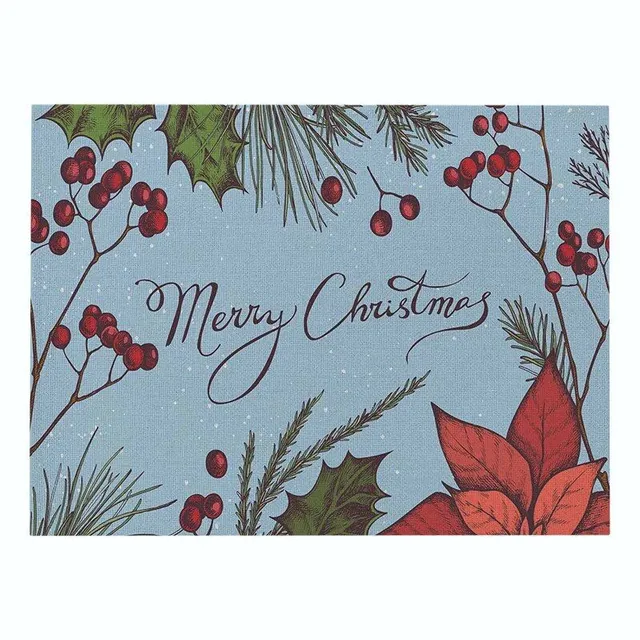 Merry Christmas coasters Santa Claus, Robin and Los with motifs