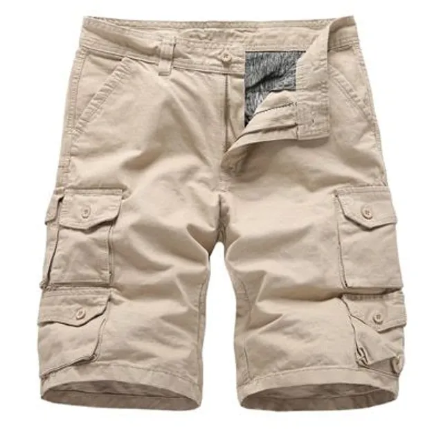 Men's sports cargo shorts - Comfortable cotton shorts for leisure and fitness