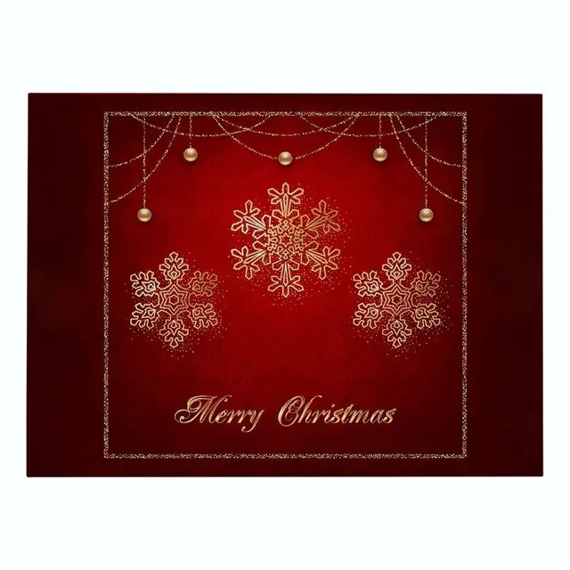 Red Christmas coasters and table linen, impenetrable, washable - more variants