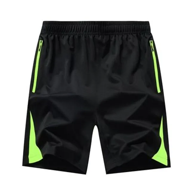 Pantaloni scurți de bumbac pentru bărbați cu talie elastică - Pantaloni sport confortabili pentru alergare