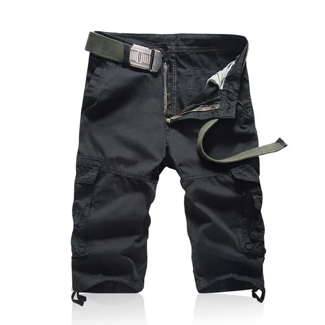 Pantaloni scurți cargo confortabili pentru bărbați cu model de camuflaj