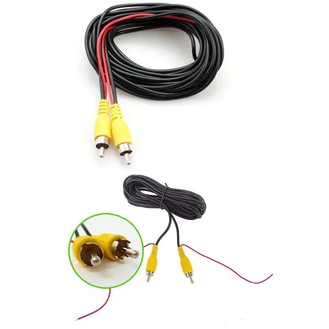 RCA cable and power cable for parking camera