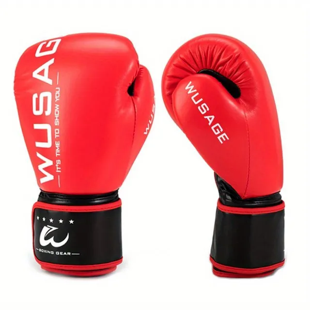 1 pair of boxing gloves for adult men and women, training boxing gloves, kickboxing gloves, boxing gloves for Muay Thai, MMA