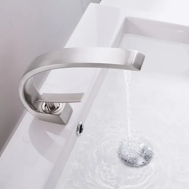 Modern Crane Single Handle Basin Faucet